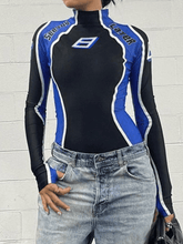 Langarm-Body mit Farbblockdesign